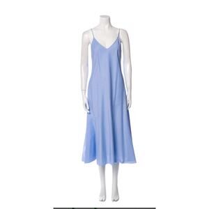 Protagonist Blue Cotton Slip Dress Small Minimalist Capsule Wardrobe Staple